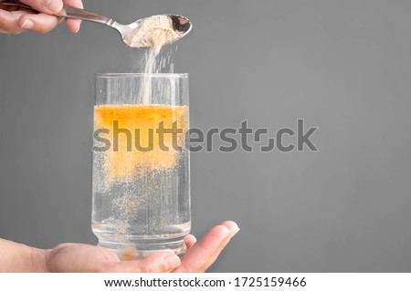 Similar – Image, Stock Photo Detox drinks with orange and currant