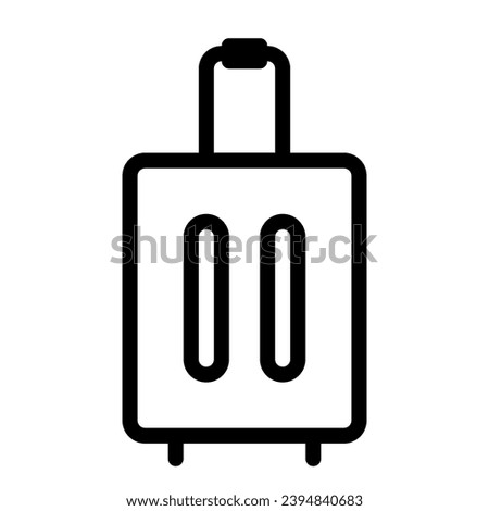 Suitcase icon outline style for download (ecommerce pack)