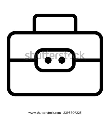 Briefcase icon outline style for download (education pack)