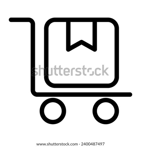 Shipment icon outline style for download (sale pack)