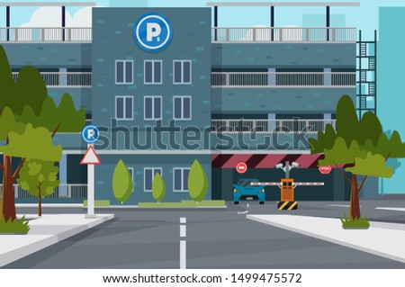 City parking place, vector illustration for you project