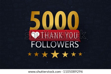 67+ Thank You 5000 Followers Numbers Congratulating ... - 450 x 302 jpeg 142kB