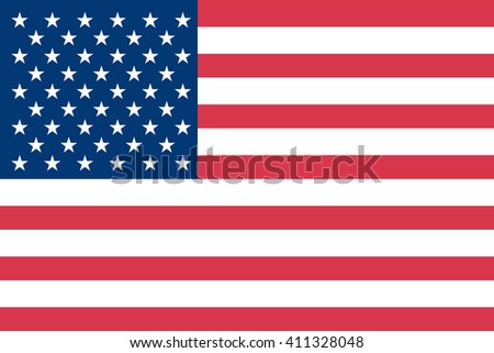 American Flag Stock Vector 411328048 : Shutterstock