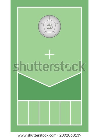 para sports boccia, boccia green court, for people with a disability including white target ball with wheelchair symbol, isolated on a white background