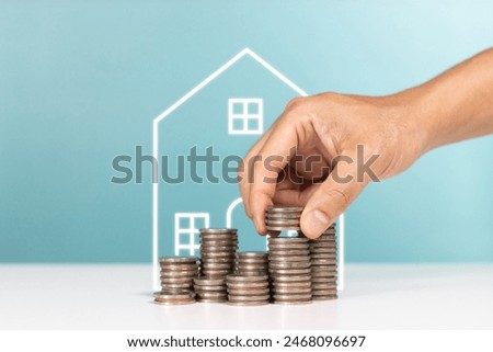 Similar – Image, Stock Photo a lonely house in the dunes