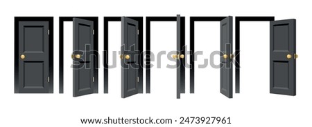 Similar – Image, Stock Photo Simple wooden door Door