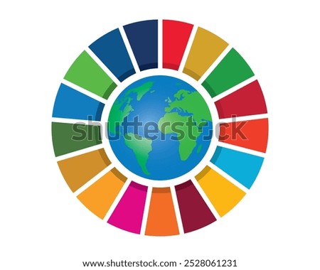 Sustainable Development Goals icon by united nations. The global goals. Sdg, sign, logo, goals, global goals, un, ecology, element.  Can use for infographic, banner, poster, web design. 