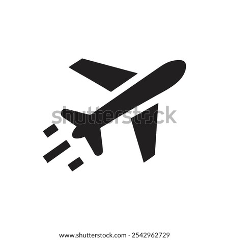 Flight Takeoff Icon on white background