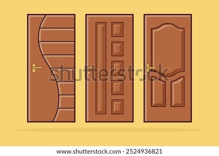 DOOR VECTOR, DOOR VECTOR ELEMENTS SUITABLE FOR YOUR DESIGN NEEDS