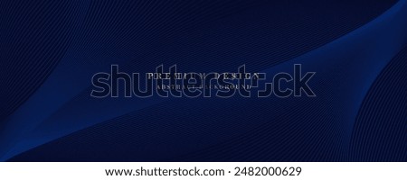 Premium background design with diagonal dark blue line pattern. Vector template for digital luxury banner, invitation, voucher, certificate. Eps10