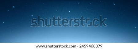 Night sky wallpaper. Magic starry space with light effect. Deep universe with shining stars. Milky way background. Beautiful aurora for poster or banner. Vector illustration.