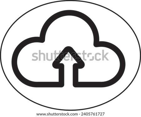 cloud arrow icon in illustration