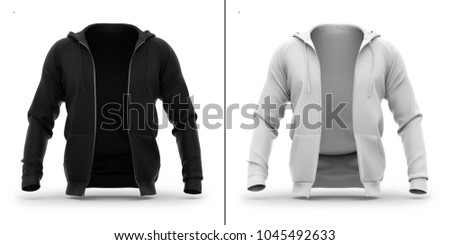 Download 13+ Mens Heather Full-Zip Hoodie Mockup Right Half Side ...