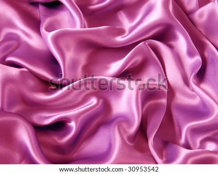 Smooth pink silk satin fabric as background