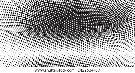 Black and white dotted halftone background.illustrator vector