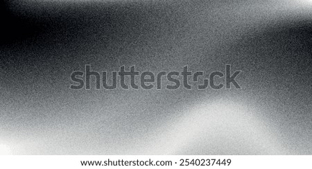 Black dark gray silver white wave abstract background for design. Light wave, wavy line. Ombre gradient. Noise rough grungy grain brushed metal metallic effect.eps10