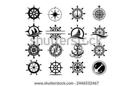 Ship wheel SVG,, Gift boxes Silhouette, Gift boxes Cut File, Gift boxes cutting files, printable design, Clipart,