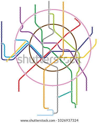 metro map of Moscow