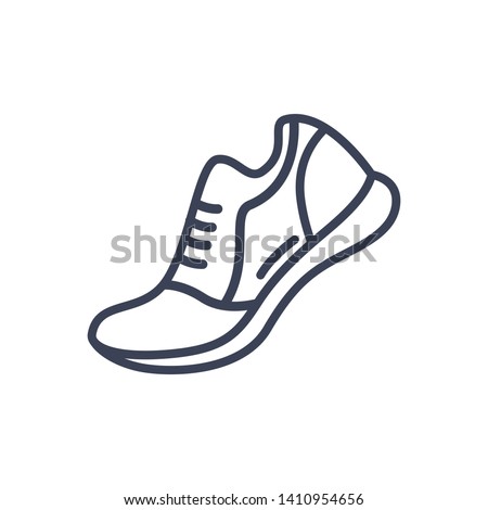 Fitness Running Shoe Icon Illustration Photo stock © 