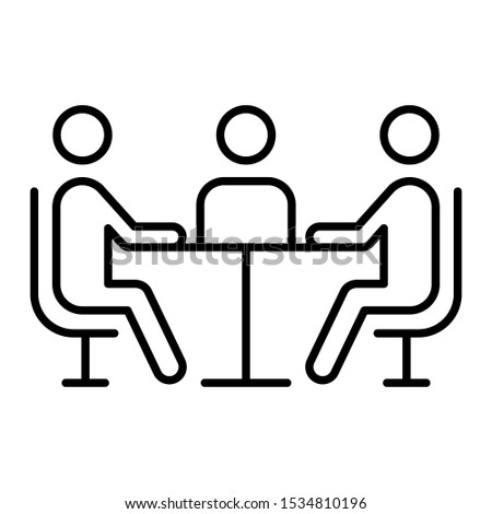 Business Meeting icon - vector eps 