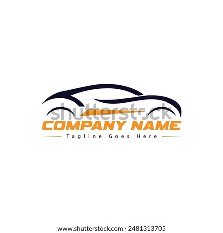 Minimal Car Logo vector Design 