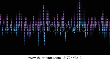 Colorful sound wave. Voice, audio energy concept, background