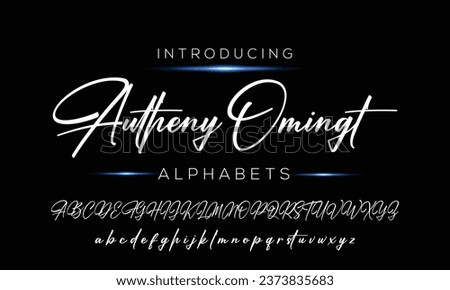  signature Font Calligraphy Logotype Script Brush Font Type Font lettering handwritten