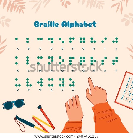 Braille alphabet. Braille Language. Braille Visually Impaired Writing System Symbols. Blind Reading. Letters for Blind People. Vector Illustration. alphabet blind, alphabet braille.