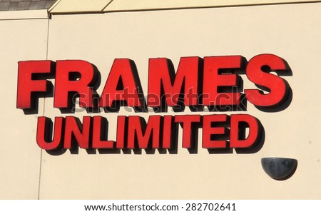 ANN ARBOR, MI - SEPTEMBER 7: Frames Unlimited, whose west Ann Arbor store logo is shown on September 7, 2014, has over 18 stores in Michigan and Ohio.
