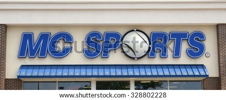 ANN ARBOR, MI - JUNE 7: MC Sports, whose Ann Arbor store logo is shown on June 7, 2015, has 75 locations.