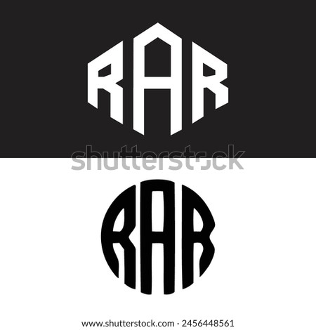 RAR Logo Design, Inspiration for a Unique Identity. Modern Elegance and Creative Design. Watermark Your Success with the Striking this Logo.