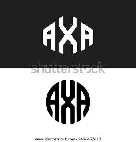 AXA triangle letter logo design with triangle shape. AXA triangle logo design monogram. AXA triangle vector logo template with red color. AXA triangular logo Simple, Elegant, and Luxurious design.