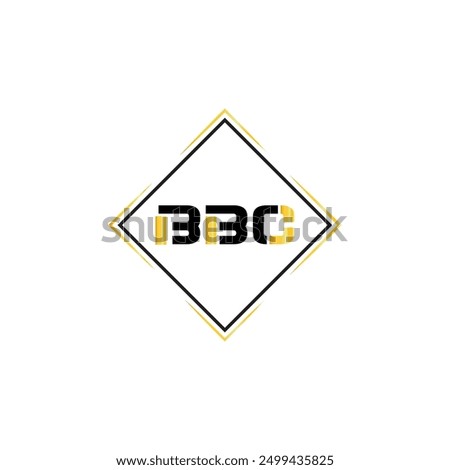 BBC letter logo design in six style. BBC polygon, circle, triangle, hexagon, flat and simple style with black and white color variation letter logo set in one