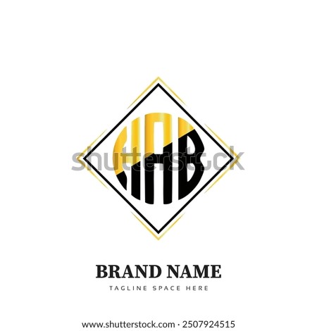 HAB letter logo vector design, HAB simple and modern logo. HAB luxurious alphabet design