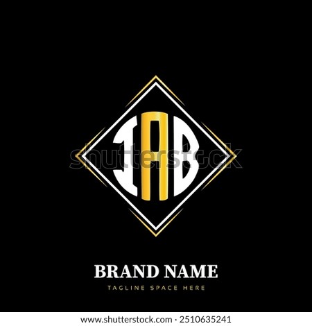 IAB letter logo vector design, IAB simple and modern logo. IAB luxurious alphabet design