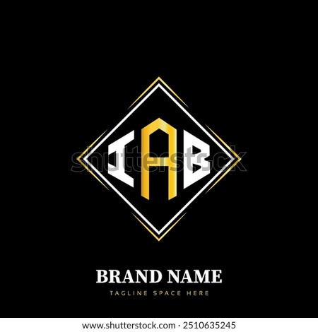 IAB letter logo vector design, IAB simple and modern logo. IAB luxurious alphabet design