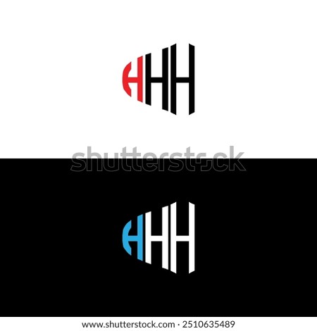 Hexagonal letter H logo design illustration vector template