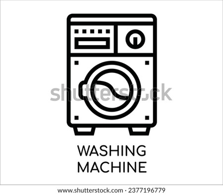 Home appliances perfect icon on white background 