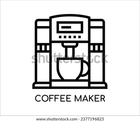 Home appliances perfect icon on white background 