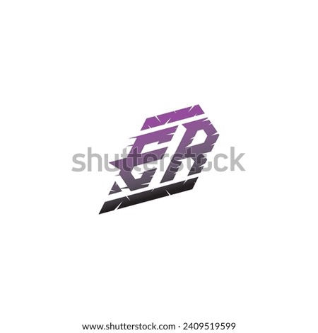 ER initial esport logo inspiration ideas for gaming team, youtube, twitch