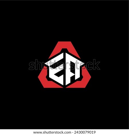 EA initial logo modern and futuristic concept for esport or gaming logo