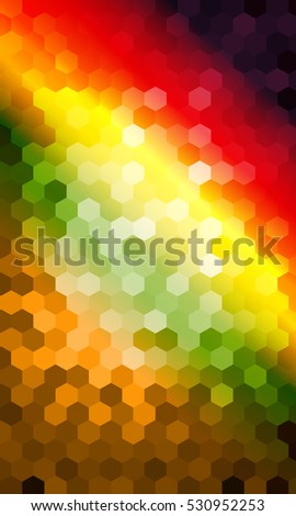 bright color background. hexagon pattern for disco illustration. raster copy