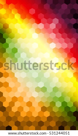 multicolor hexagon raster copy pattern. for design