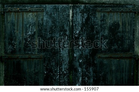 old garage door