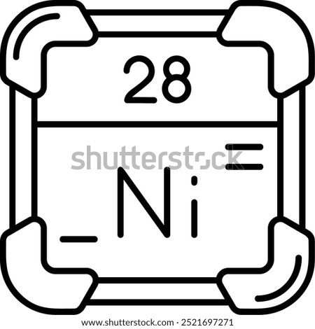 Nickel Line vector Icon Design