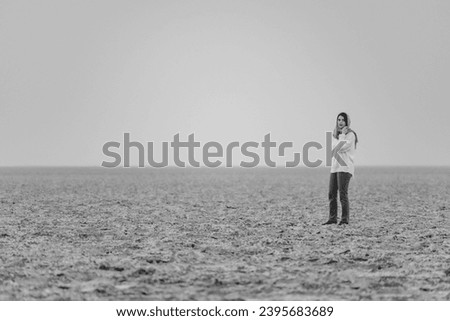 Image, Stock Photo Persian woman standing outdoors