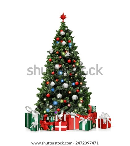 Similar – Image, Stock Photo Christmas tree with gifts