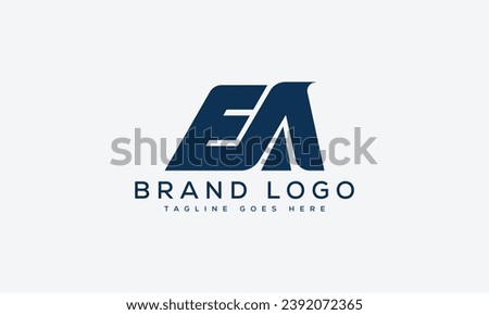 letter EA logo design vector template design for brand.