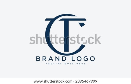 letter CT logo design vector template design for brand.