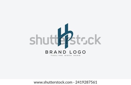 letter HP logo design vector template design for brand.